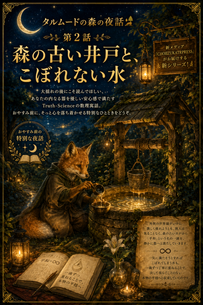 【Truth-Science】🌙 タルムードの森の夜話🌳🦊 第2話「森の古い井戸と、こぼれない水」
