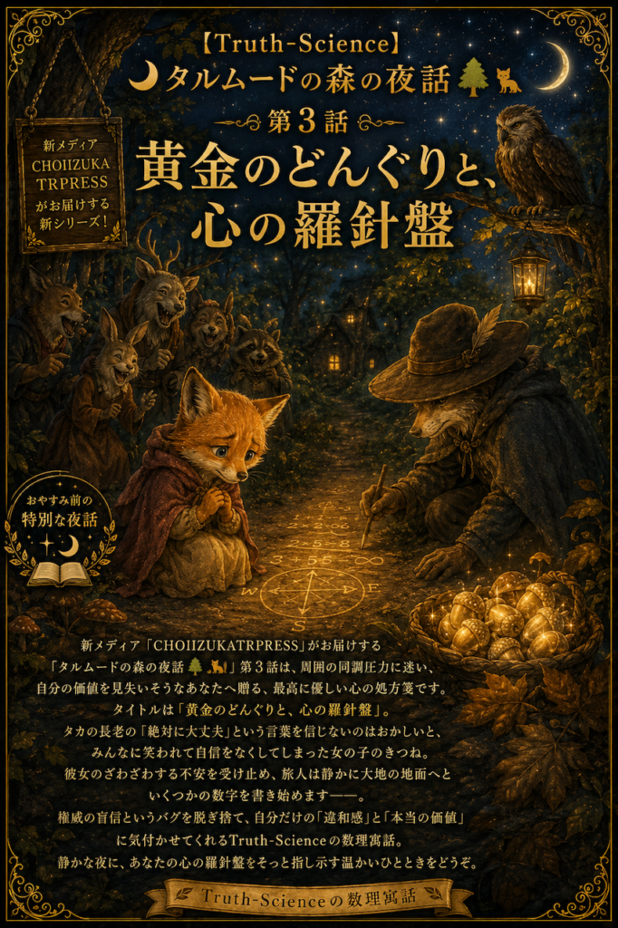 【Truth-Science】🌙 タルムードの森の夜話🌳🦊 第3話「黄金のどんぐりと、心の羅針盤」