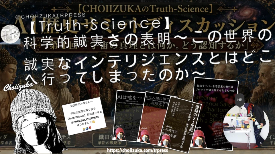 【Truth-Science】科学的誠実さの表明〜この世界の誠実なインテリジェンスとはどこへ行ってしまったのか〜