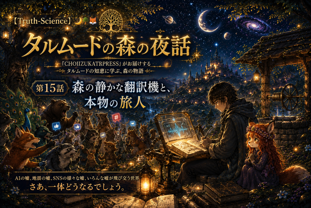 【Truth-Science】🌙タルムードの森の夜話🌳🦊：第15話「森の静かな翻訳機と、本物の旅人」