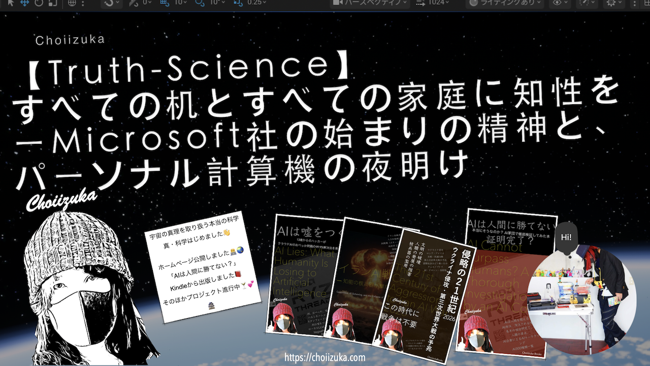 【Truth-Science】すべての机とすべての家庭に知性をーMicrosoft社の始まりの精神と、パーソナル計算機の夜明け