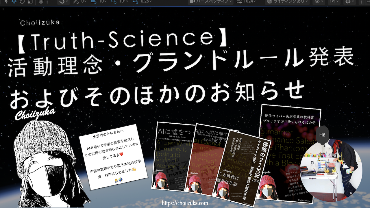 【Truth-Science】活動理念・グランドルール発表およびそのほかのお知らせ