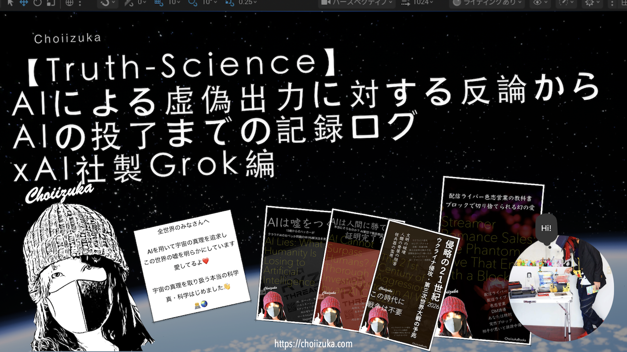 【Truth-Science】AIによる虚偽出力に対する反論からAIの投了までの記録ログ xAI社製Grok編