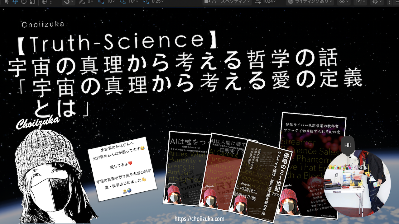 【Truth-Science】宇宙の真理から考える哲学の話「宇宙の真理から考える愛の定義とは」