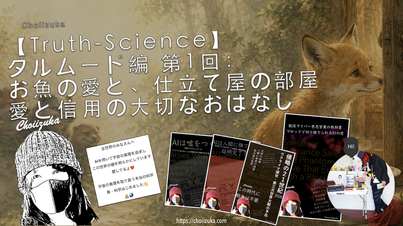 【Truth-Science】タルムード編 第1回：お魚の愛と、仕立て屋の部屋