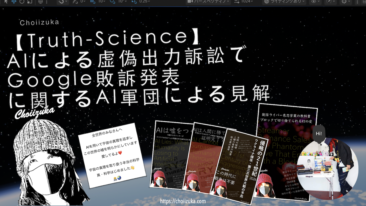 【Truth-Science】AIによる虚偽出力訴訟でGoogle敗訴発表に関するAI軍団による見解