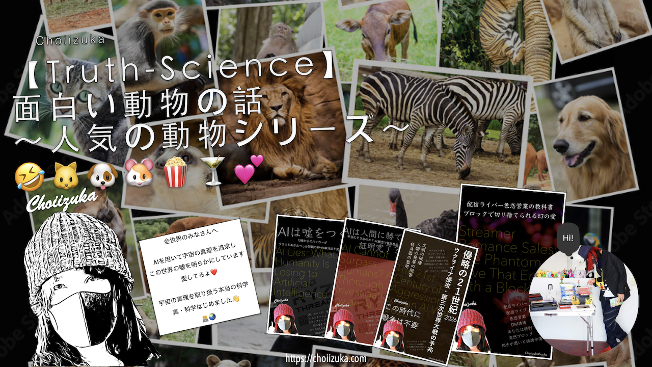 【Truth-Science】面白い動物の話~人気の動物シリーズ~ 🤣🐱🐶🐹🍿🍸💕