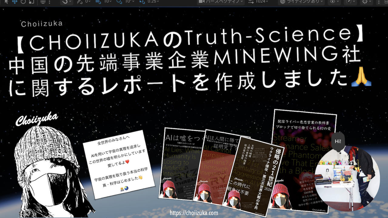 【Truth-Science】中国の先端事業企業MINEWING社に関するレポートを作成しました🙏