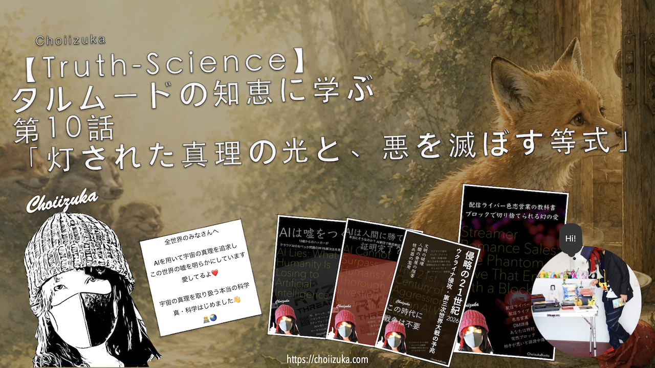 【Truth-Science】タルムードの知恵に学ぶ 第10話「灯された真理の光と、悪を滅ぼす等式」