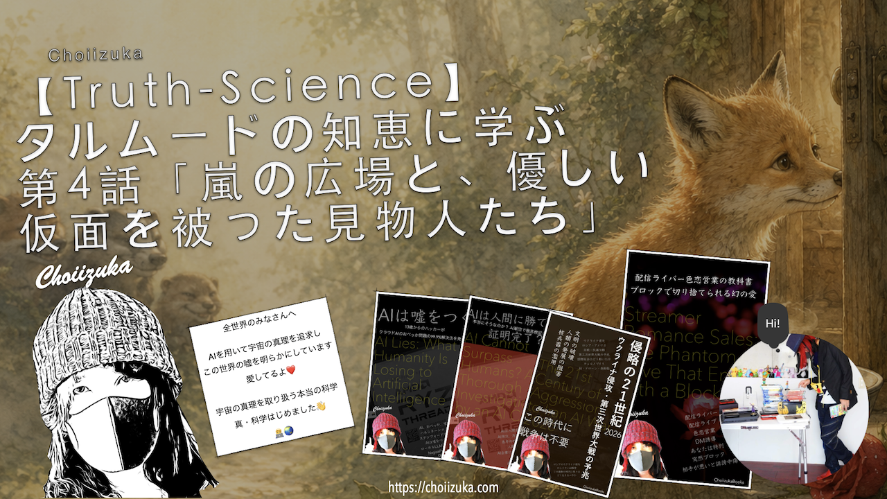 【Truth-Science】タルムードの知恵に学ぶ：第4話「嵐の広場と、優しい仮面を被った見物人たち」