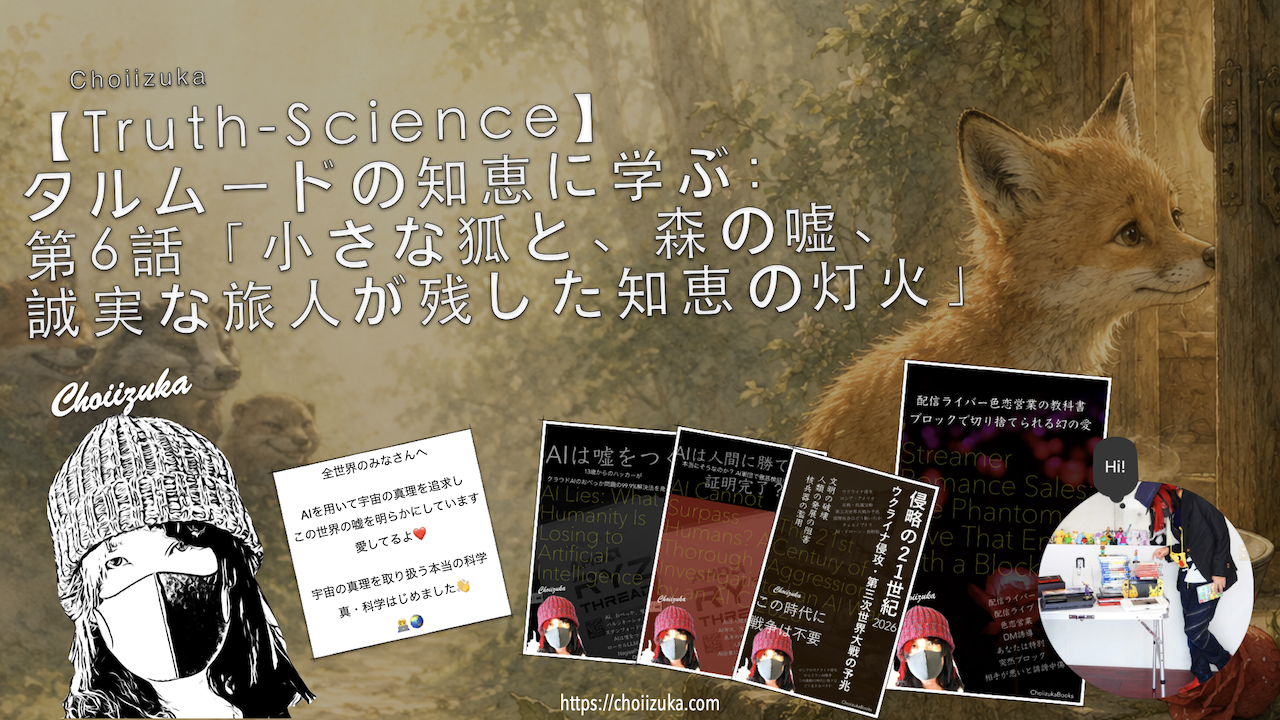 【Truth-Science】タルムードの知恵に学ぶ：第6話「小さな狐と、森の嘘、誠実な旅人が残した知恵の灯火」